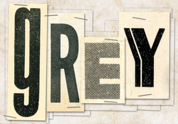 istock The word grey made with old papers and letters 949405934