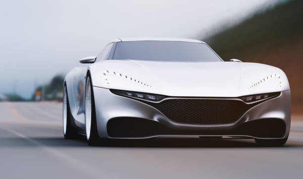 istock gray car driving on a road 949409066
