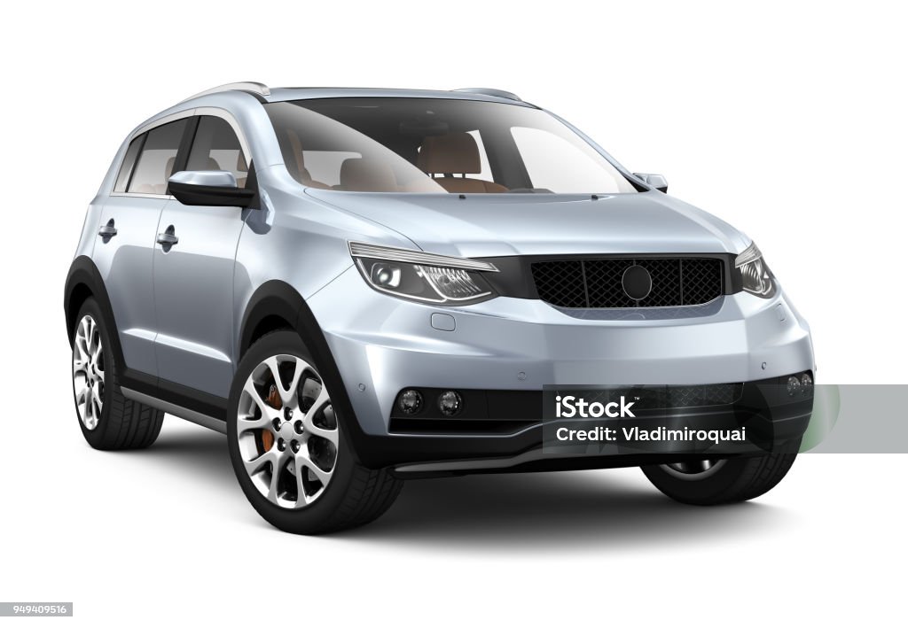 3D illustration of Generic SUV Car on white 3D illustration of Generic SUV Car on white background Car Stock Photo