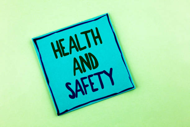Conceptual hand writing showing Health And Safety. Business photo showcasing being in good condition harmless Workouts Healthy food written on Sticky Note Paper on the plain background. Conceptual hand writing showing Health And Safety. Business photo showcasing being in good condition harmless Workouts Healthy food written Sticky Note Paper the plain background. safety first at work stock pictures, royalty-free photos & images