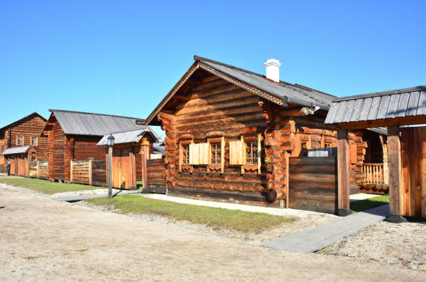 istock Wooden architecture. Old Russian village. 949431810