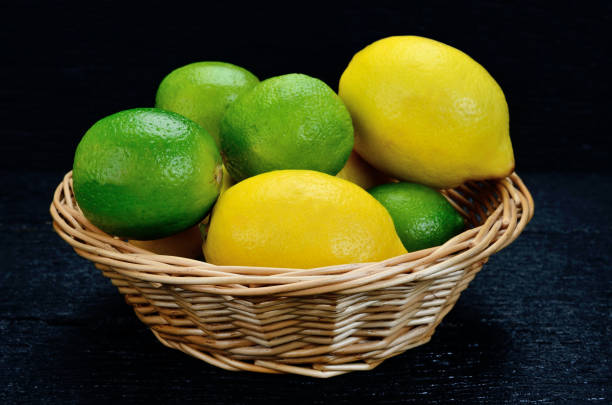 istock cart of lemon and lime on table 949432908