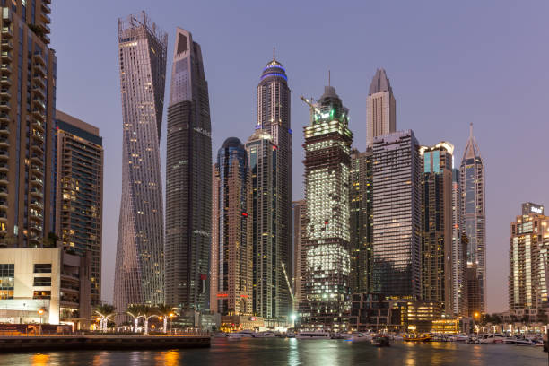 istock Panoramic view of Dubai Marina, in UAE 949435524