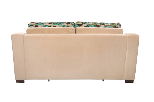 istock Fabric Sofa Bed with color beige isolated on white background 949441946