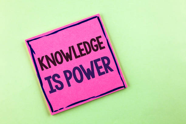 istock Text sign showing Knowledge Is Power. Conceptual photo learning will give you advantage over others written on Pink Sticky Note Paper on the plain background. 949446352