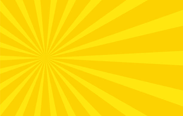 illustrations, cliparts, dessins animés et icônes de abstrait avec les rayons de la bande dessinée de couleur jaune. modèle pour vos projets. le soleil de la bande dessinée. plat style - side of flash