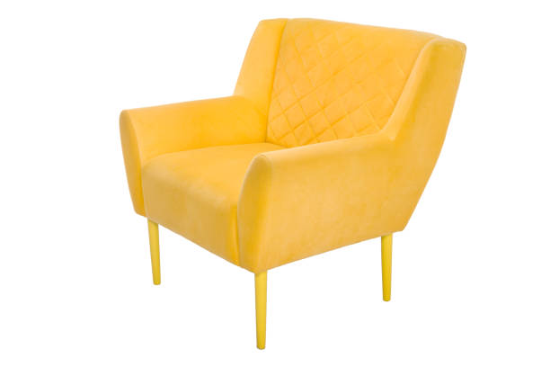istock armchair. Modern designer chair on white background. Texture chair. 949453688
