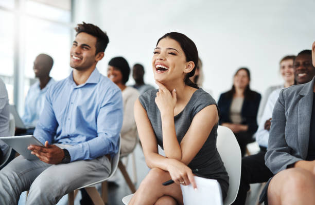 istock There's no reason why seminars need to be serious 949466088