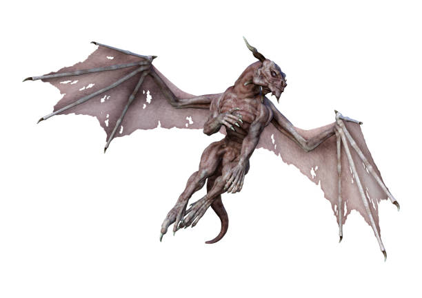 istock 3D illustration fairy tale vampire dragon on white 949467182