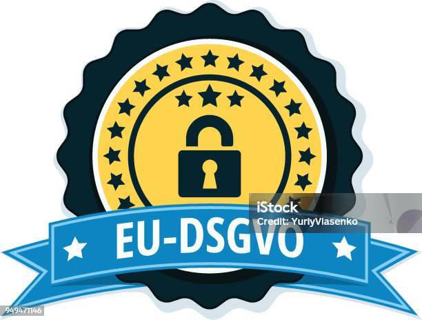 Eudsgvo Illustration Dsgvo Datenschutzgrundverordnung Stock Illustration - Download Image Now