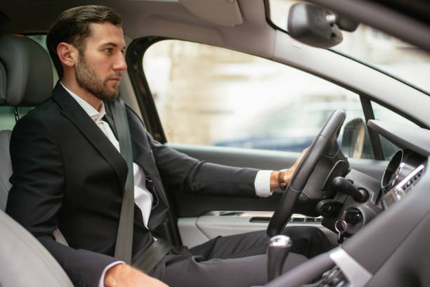 istock Businessman in the car 949476626