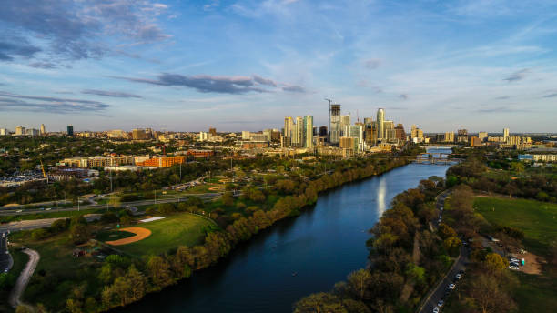 istock Austin Skyline Cityscape at sunset 949477616