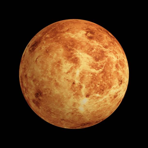 3d рендеринг планета венера изолированы на черном - venus стоковые фото и изображения
