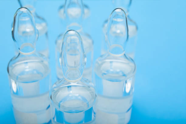 istock Glass ampoules with vaccine 949503242