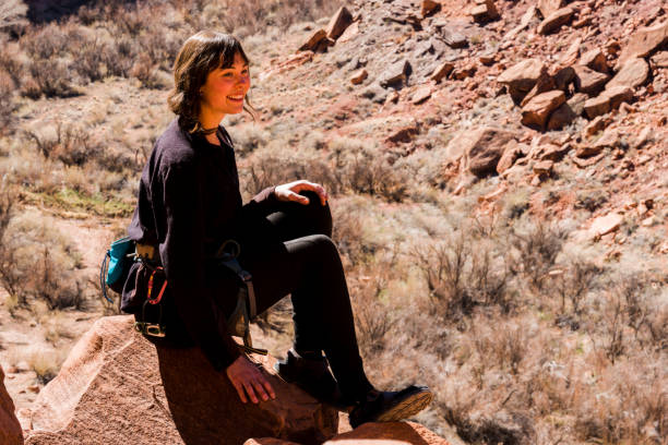 istock Female Rock Climber Outdoor Portrait 949504664