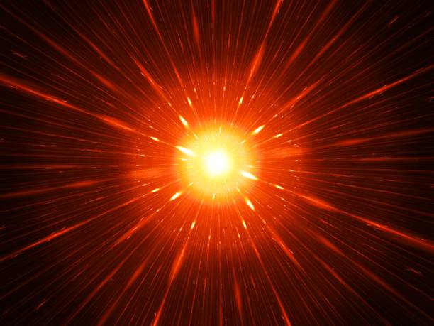 istock Fiery glowing red laser weapon concept fractal 949509026