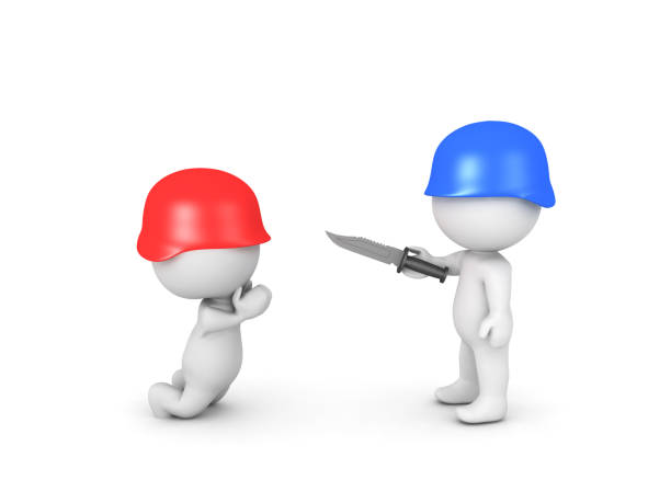 istock 3D illustration of soldier trying to surrender 949510776