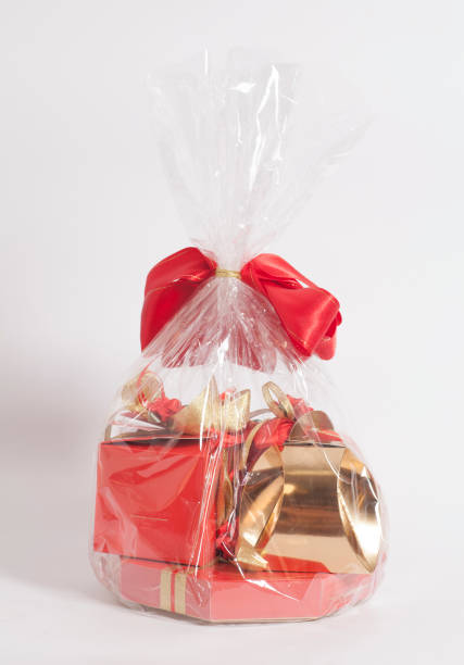 istock Gift Box with candies and red ribbon bow 949520050