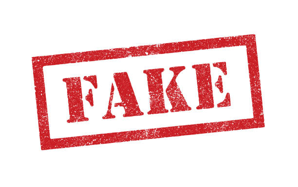 falešné razítko s inkoustem - umělý stock ilustrace