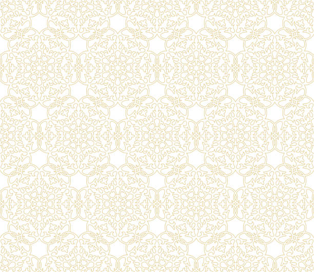 Seamless arabic pattern vector art illustration