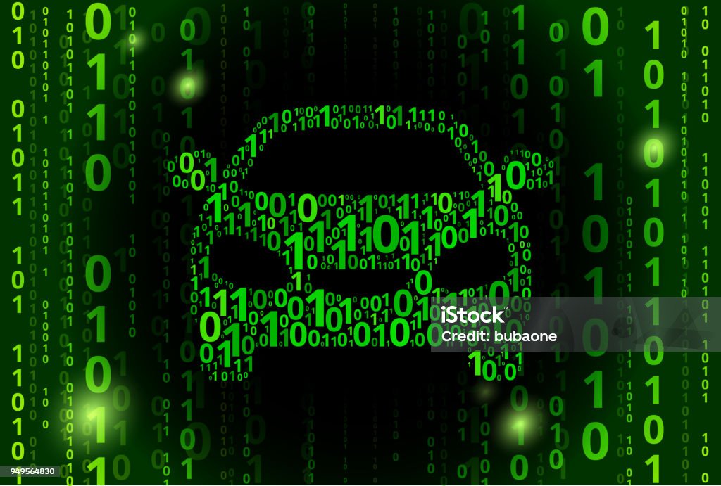 Car Binary Code Vector Pattern Background Stock Illustration - Download ...