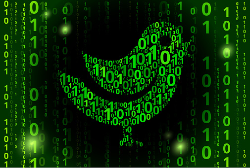 Bird Binary Code Vector Pattern Background Stock Illustration ...