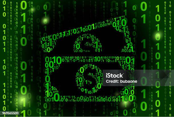 Dollar Bills Binary Code Vector Pattern Background Stock Illustration ...
