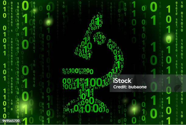 Computer Code Microscope Microscope Binary Code Vector Pattern Background Stock Illustration ...