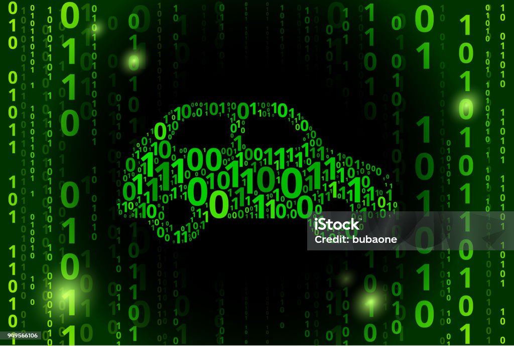 Car Binary Code Vector Pattern Background Stock Illustration - Download ...