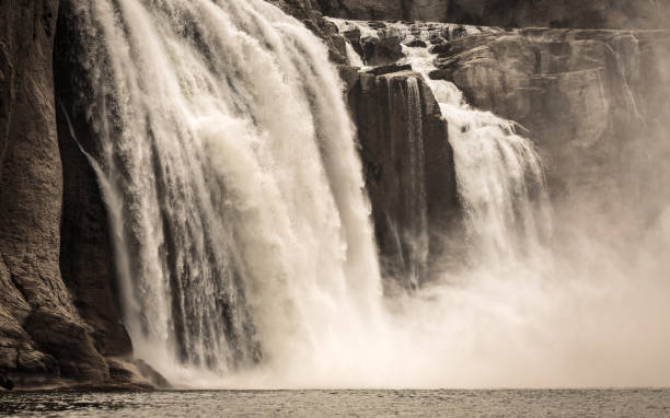 cascadas shoshone en twin falls idaho - idaho waterfall natural landmark extreme terrain fotografías e imágenes de stock