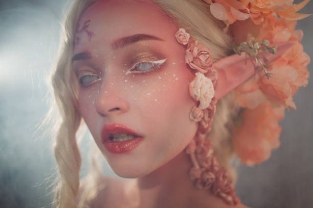 istock Young beautiful girl. Attractive elf close-up. 949589772