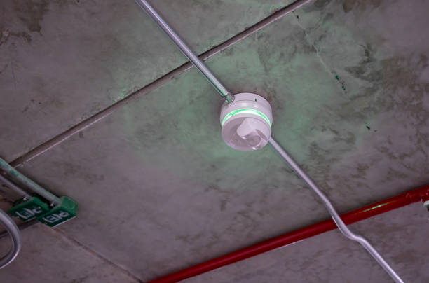 istock CCTV security camera installed on ceiling building. Indoor cam for parking area. 949589988