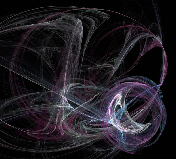 istock image of one Digital Fractal on Black Color 949600158