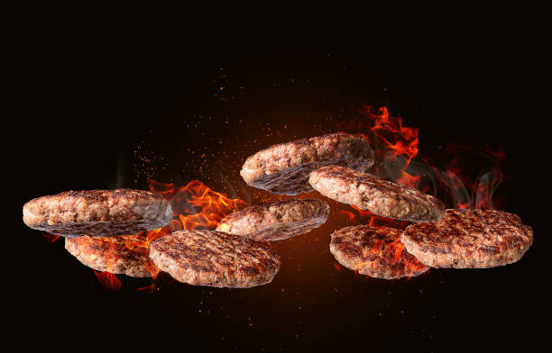 istock barbecue juicy grilled burger cutlets 949607050