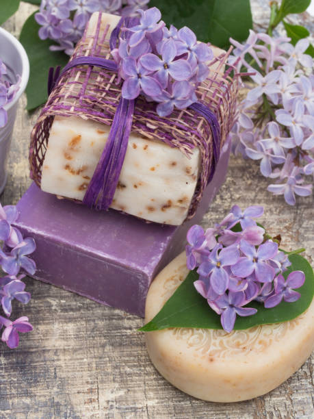 istock cosmetic with lilac flowers 949611500