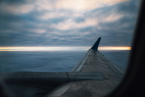 Beautiful view from plane window