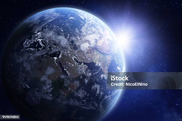 3d Render Of Planet Earth From Space Elements From Nasa Stock Photo - Download Image Now