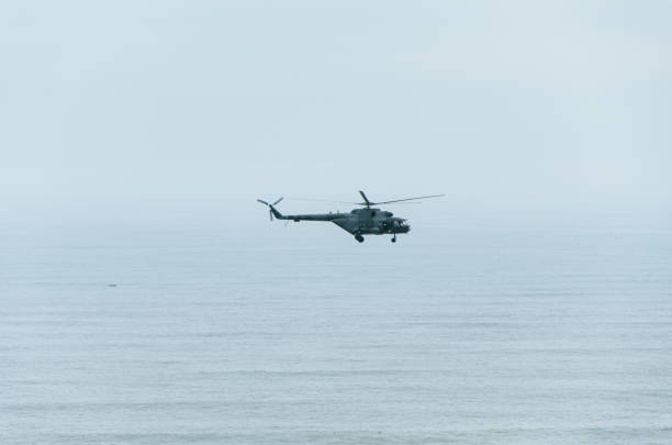 istock Helicopter in the air 949623566