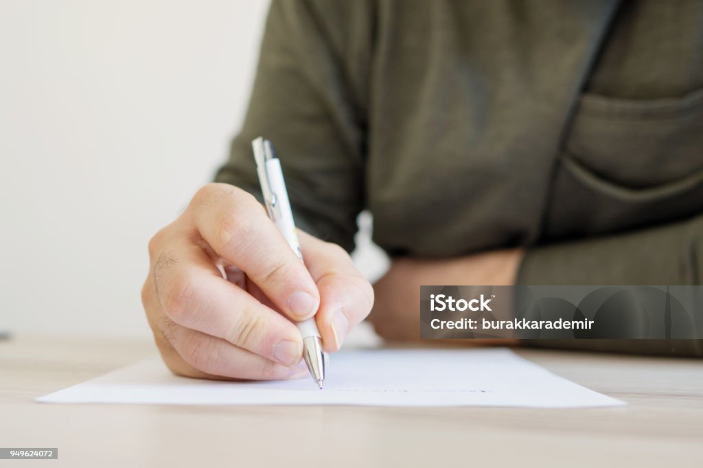 Writing letter Handwriting Stock Photo