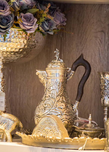 istock Very old style metal ewer water jar 949626716