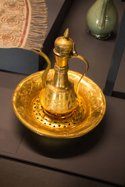 istock Very old style metal ewer water jar 949626748