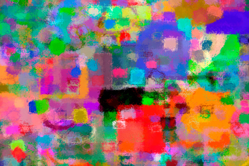 Square Random Drawing Random Square Rectangle Shape Digital Generative Art For Web Page Paper ...