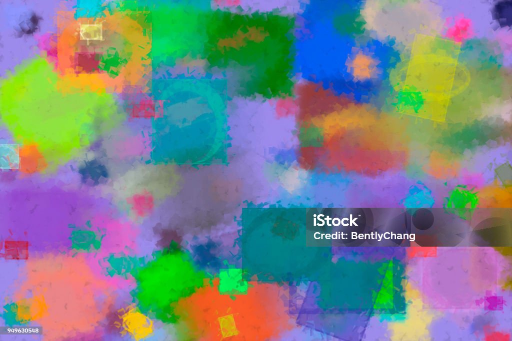 Random Square Rectangle Shape Digital Generative Art For Web Page ...