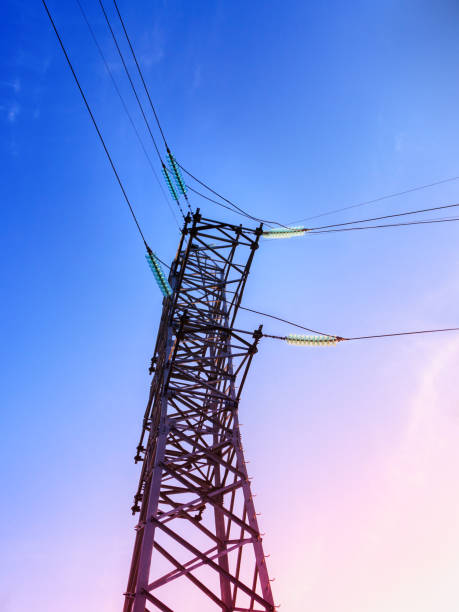 istock Image of high voltage power line and sky. 949641492