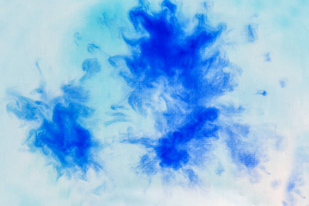 istock Blue and teal Swirly Abstract Background Art 949650152