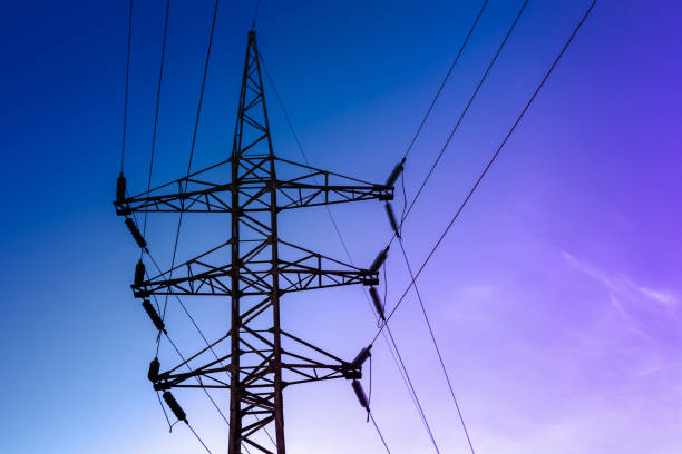 istock Image of high voltage power line and sky. 949653114