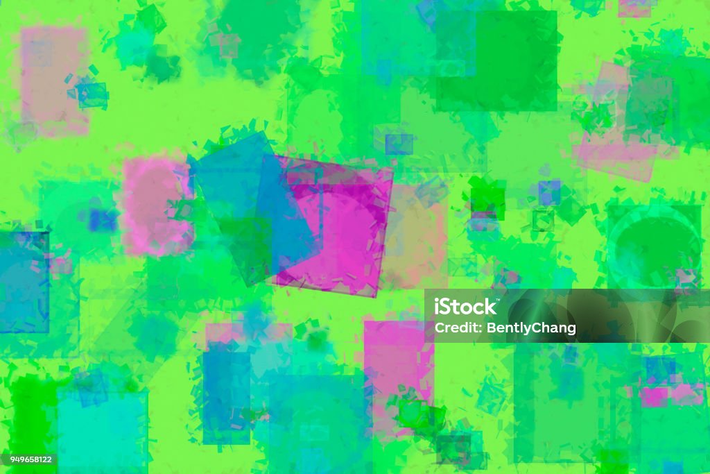 Random Square Rectangle Shape Digital Generative Art For Web Page ...