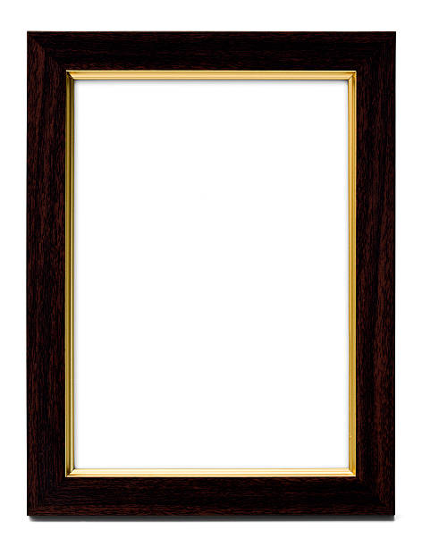 istock dark wooden picture frame with clipping path 94966668