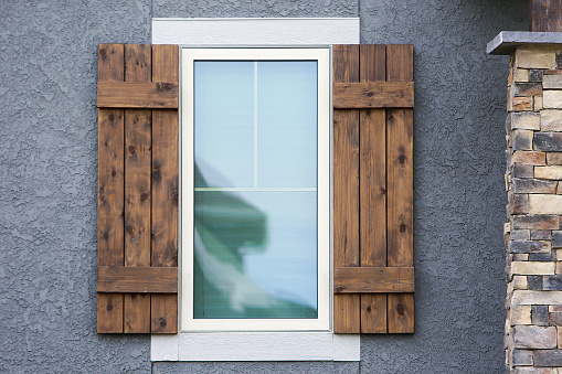 modern house window shutters