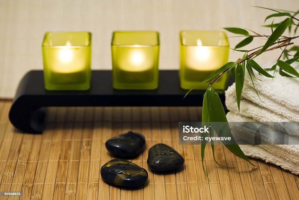 spa ainda vida - Royalty-free Bambu - Família da relva Foto de stock